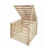 Composteur bois 510L - 80x80cm avec couvercle