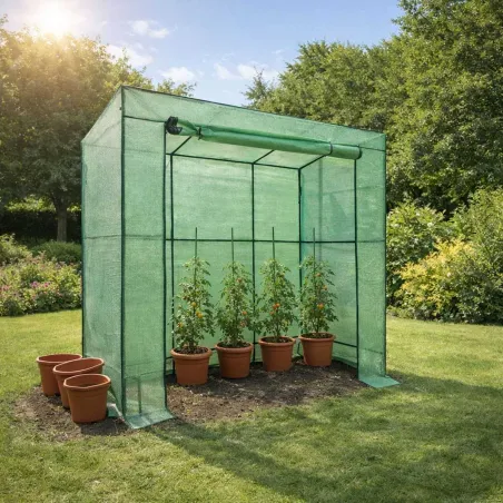 Serre tomates 79x200x169 cm - Protection légumes jardin