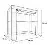 Serre tomates 79x200x169 cm - Protection légumes jardin