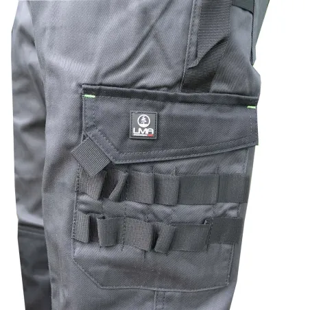 Pantalon travail LMA gris/noir T38-T60 - multipoches