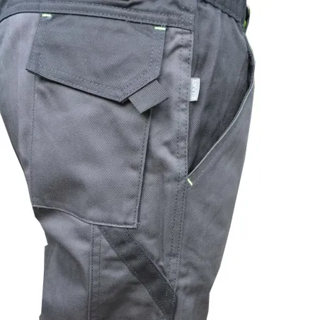 Pantalon travail LMA gris/noir T38-T60 - multipoches