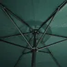 Parasol rond vert Ø 2,70 m - Toile polyester 160 g/m²