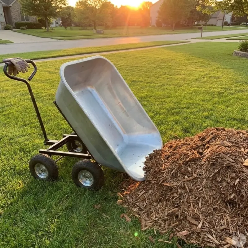 Brouette basculante 75L - Transport facile et robuste