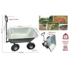 Brouette basculante 75L - Transport facile et robuste