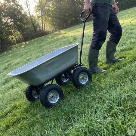 Brouette basculante 75L - Transport facile et robuste