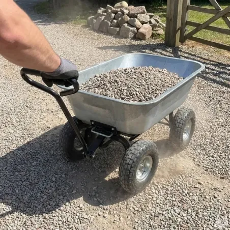 Brouette basculante 75L - Transport facile et robuste