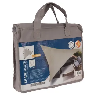 Toile d'ombrage triangulaire 3x3x3m taupe - Jardin & extérieur