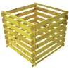 Composteur bois 80x80 cm - 510L écologique et durable