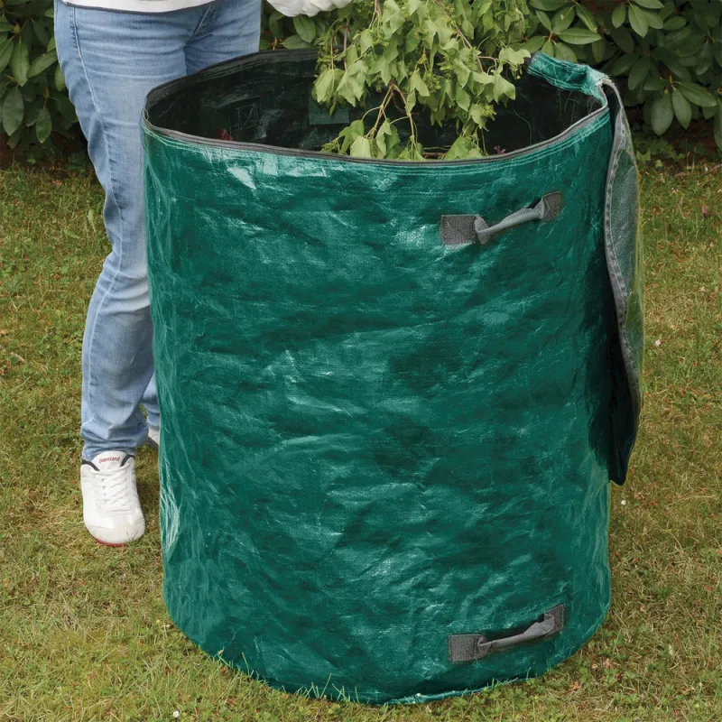 Sac à déchets extra-large 275L pour jardin et extérieur