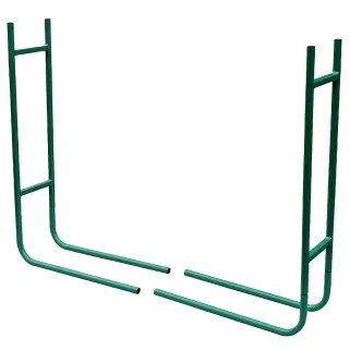 Support bois métallique 120x90x20 cm - Range bûches extérieur