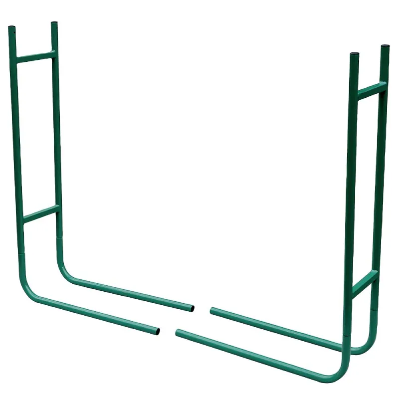 Support bois métallique 120x90x20 cm - Range bûches extérieur