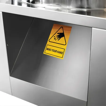 Plumeuse humide inox 154 doigts - Tambour 60 cm pour volailles