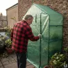 Serre jardin 2 étagères 143x73x195 cm - Polyéthylène