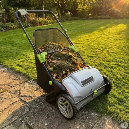 Ramasse-feuilles pro 3 brosses 53cm - bac 100L réglable