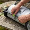Ramasse-feuilles pro 3 brosses 53cm - bac 100L réglable