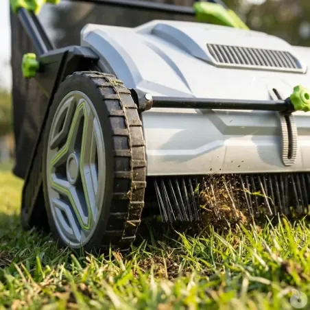 Ramasse-feuilles pro 3 brosses 53cm - bac 100L réglable