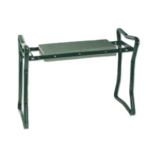 Banc jardinier pliable métal 2-en-1 assis/agenouillé