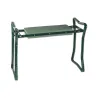 Banc jardinier pliable métal 2-en-1 assis/agenouillé