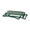 Banc jardinier pliable métal 2-en-1 assis/agenouillé