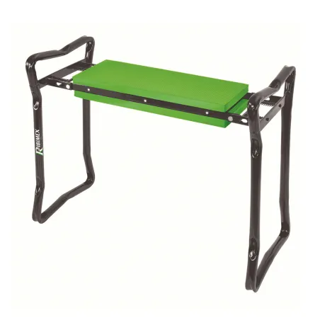 Banc jardinier pliable métal 2-en-1 assis/agenouillé