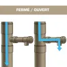 Robinet récupérateur d'eau écologique pour gouttière 80mm