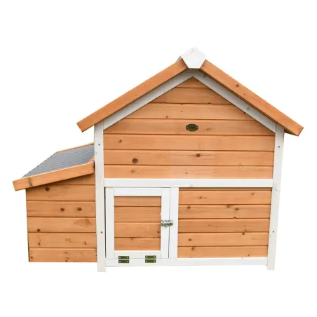 Poulailler bois 3 poules - Toit plastique - 112x77x92 cm