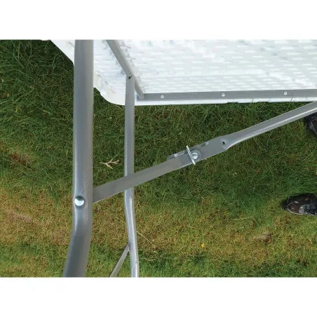 Table pliante résine 10 pers. 180x70cm - pieds métal