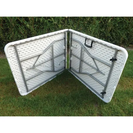 Table pliante résine 10 pers. 180x70cm - pieds métal