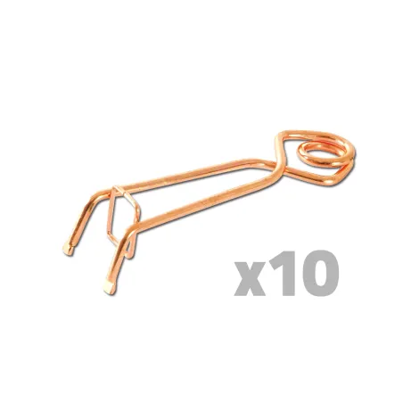 10 pièges à taupe Putange en acier cuivré - Lot efficace