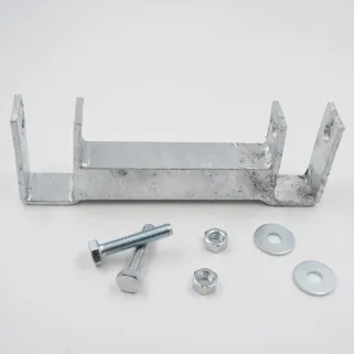 Fixation toiture chenil pour barre 25x25 mm - solide et durable