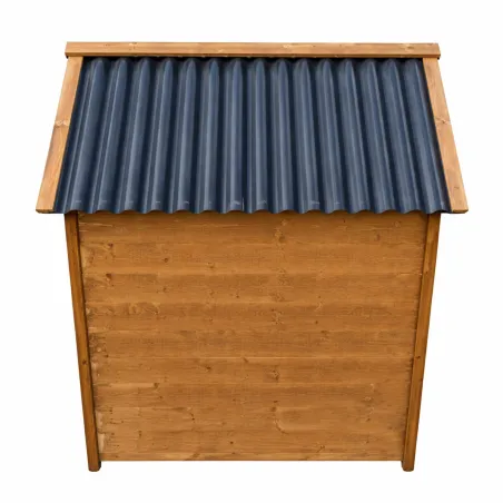 Niche chien en bois toit type chalet taille S 71 x 77 x 76 cm