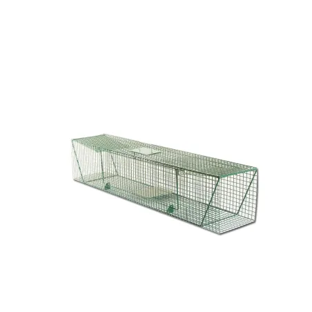 Piège US 2 entrées acier vert 125x26cm - fouines, martres