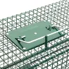 Piège US 2 entrées acier vert 125x26cm - fouines, martres