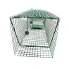 Piège US 2 entrées acier vert 125x26cm - fouines, martres