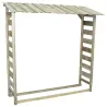 Abri à bûches 1,8 stères - Bois traité autoclave 170x46x182 cm
