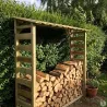 Abri à bûches 1,8 stères - Bois traité autoclave 170x46x182 cm