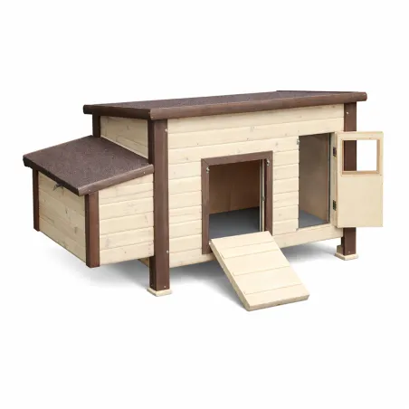 Poulailler isolé chauffant 3-4 poules avec thermostat