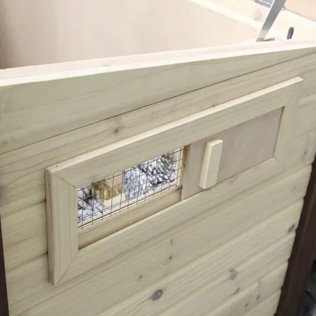 Poulailler isolé chauffant 3-4 poules avec thermostat