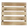Lot de 4 dalles bois autoclave 40x40 cm - extérieur