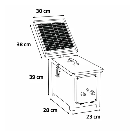 Électrificateur solaire Berger 30 - 15 000V autonome