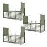 Lot de 3 pièges à rats galvanisés 50x18x18 cm