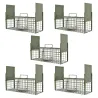 Lot de 5 pièges à rats galvanisés 50x18x18 cm