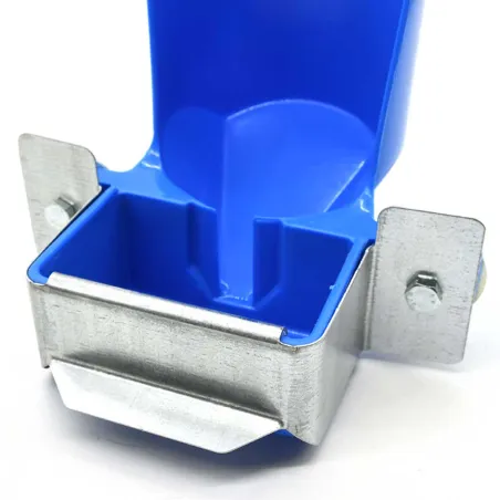 Lot de 2 abreuvoirs cage galvanisés - fixation bouteille