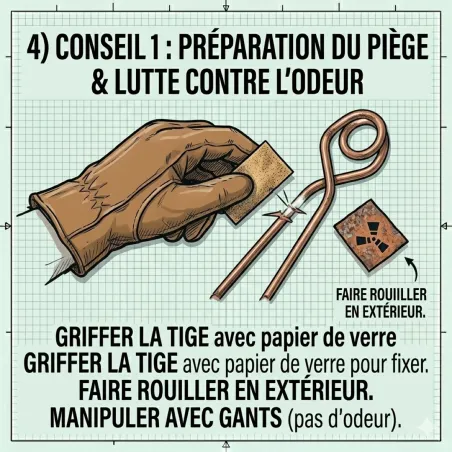 Pièges à taupe Putange - Lot de 2 en acier cuivré résistant