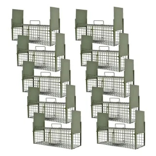 Lot de 10 ratières 2 entrées 50x18x18 cm - Piège nuisibles