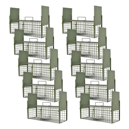 Lot de 10 ratières 2 entrées 50x18x18 cm - Piège nuisibles