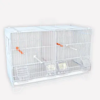 3 cages empilables pour oiseaux avec accessoires inclus