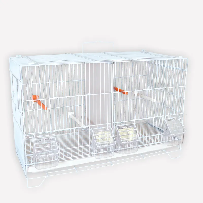 3 cages empilables pour oiseaux avec accessoires inclus