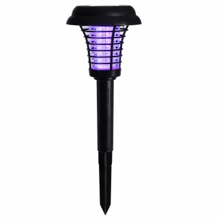 Lampe solaire LED anti-moustiques - Blanc - 6 à 8h d'autonomie