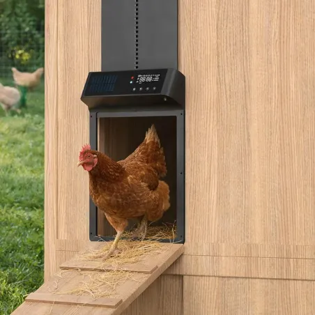 Portier solaire autonome avec télécommande et appli
